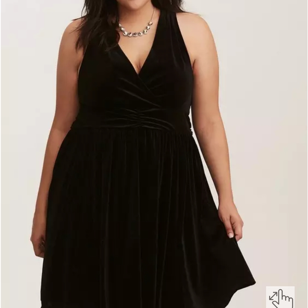 Torrid Black Fit and Flare Mini Dress